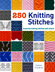 Cover photo of book - 250 Knitting Stitches by Debbie Tomkies