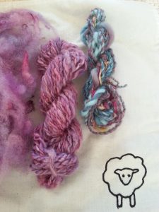 Handspun hand-dyed yarn