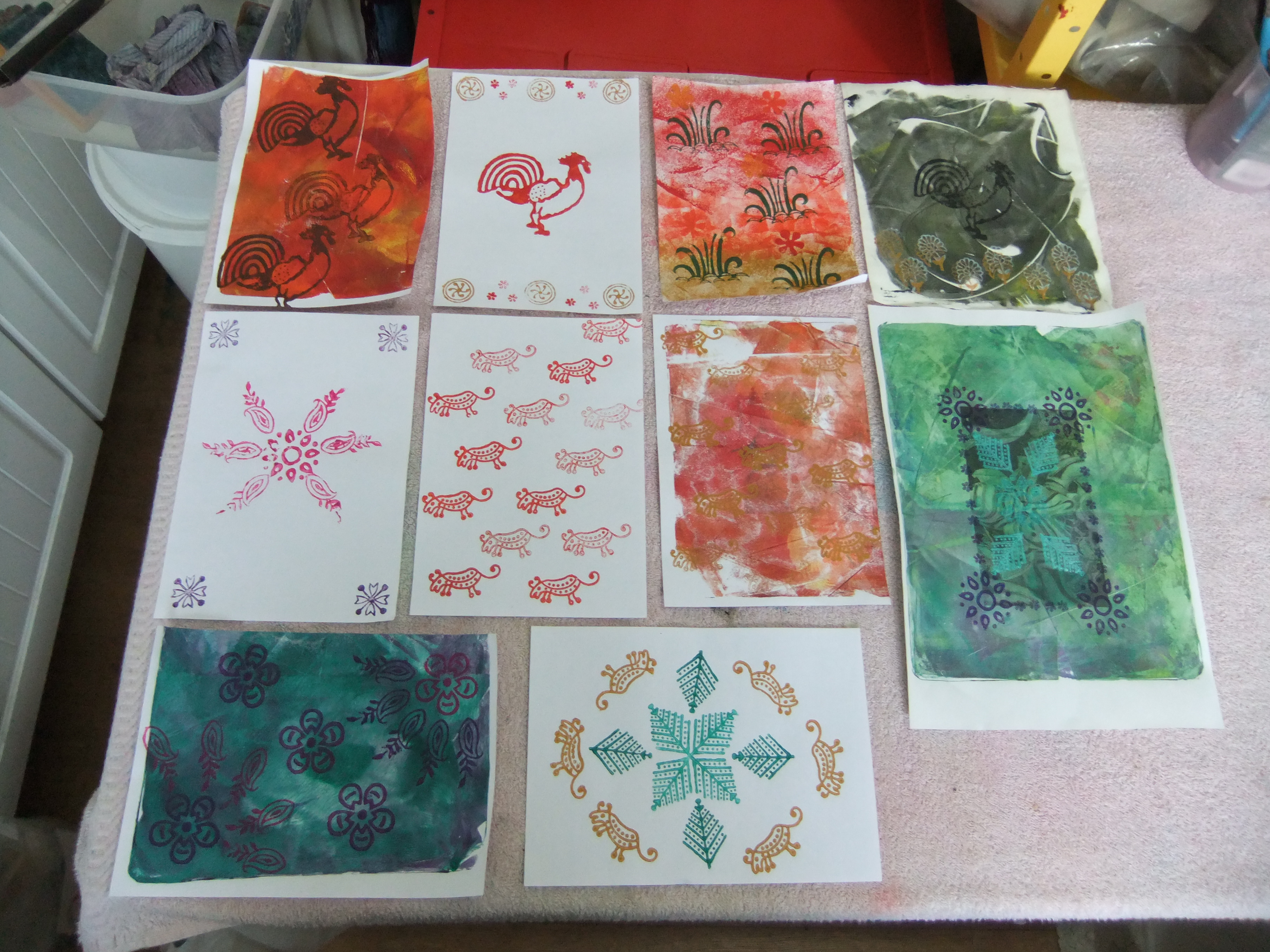 Workshops & Courses with Debbie Tomkies - Introduction to Blockprinting on fabric