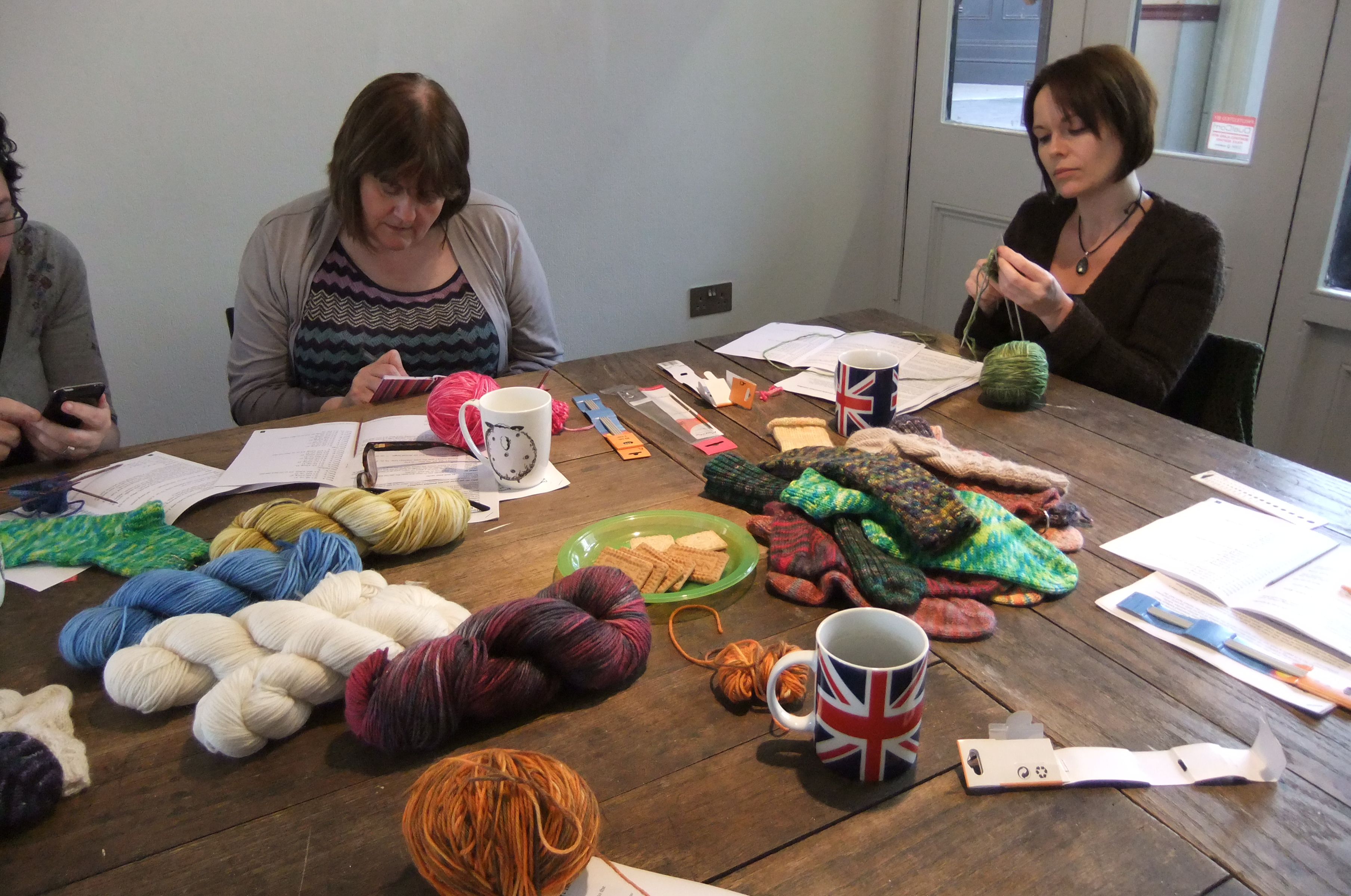 Knitting Debbie Tomkies