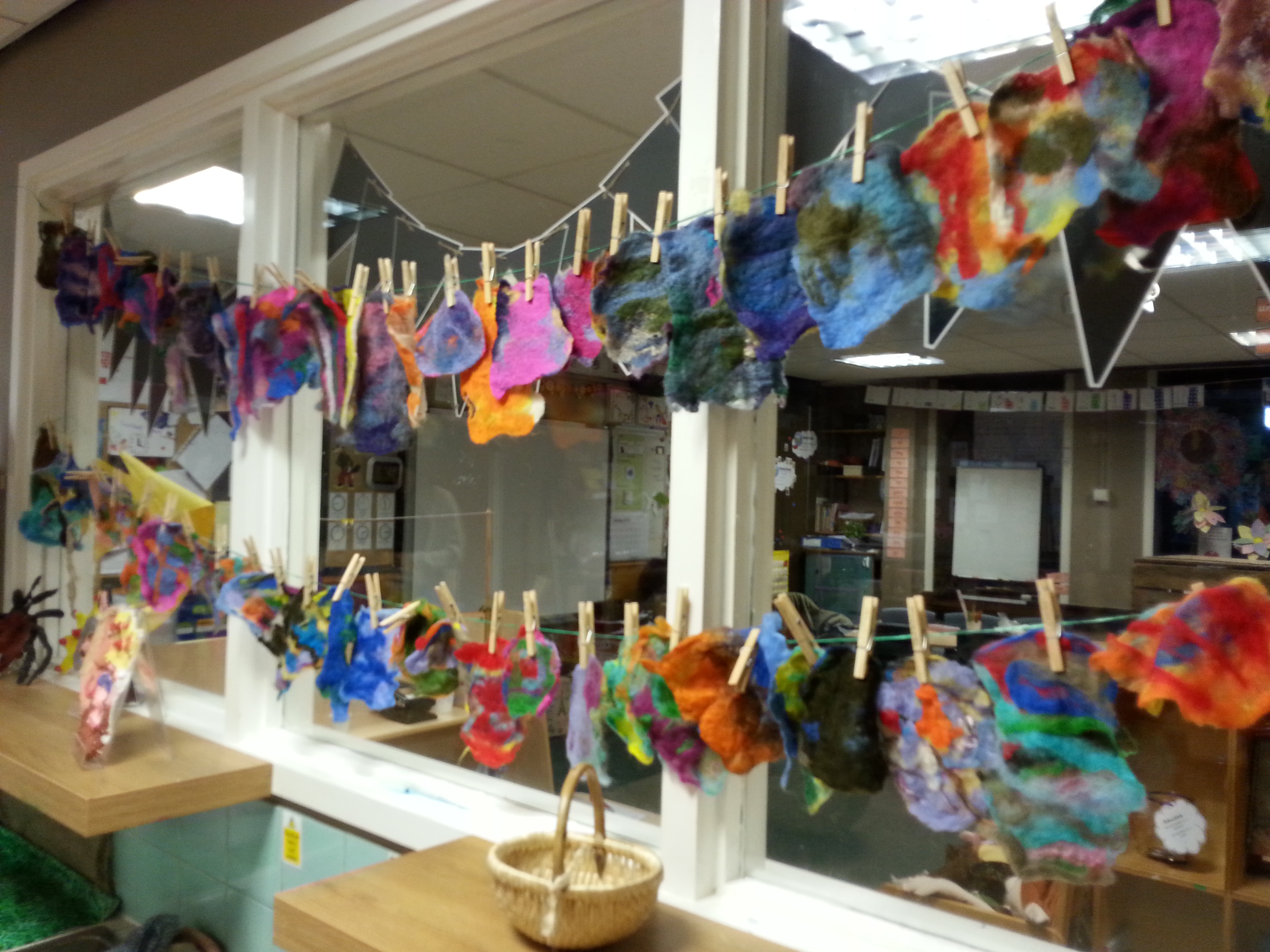 felting sessions with gcse d and t students