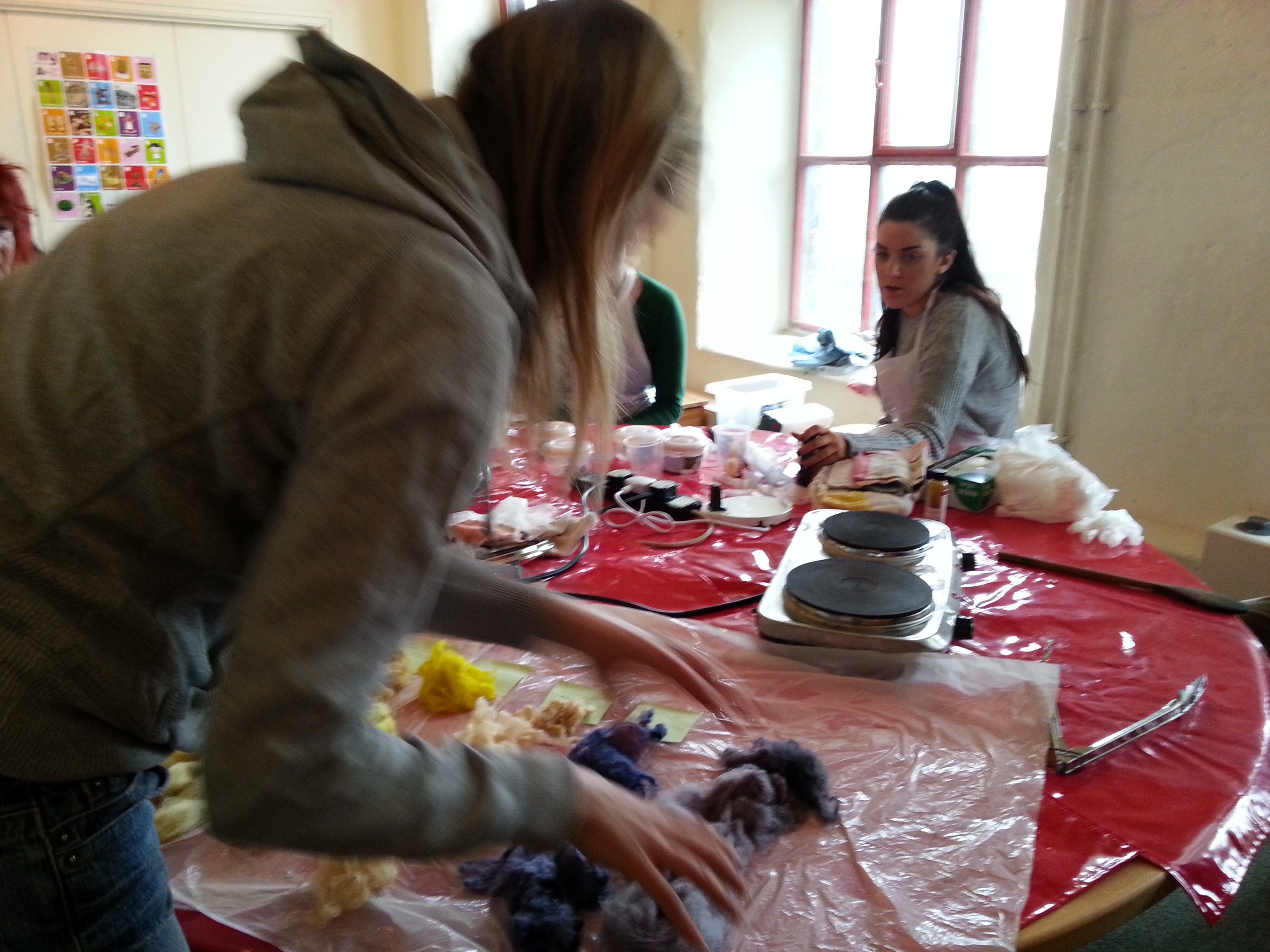 Community natural dyeing session at Armley Mills with Debbie Tomkies of Making Futures
