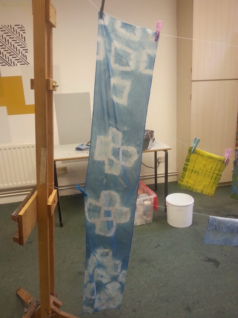 Indigo dyeing workshop - Nature's Beautiful Blues - Open Studios Altrincham