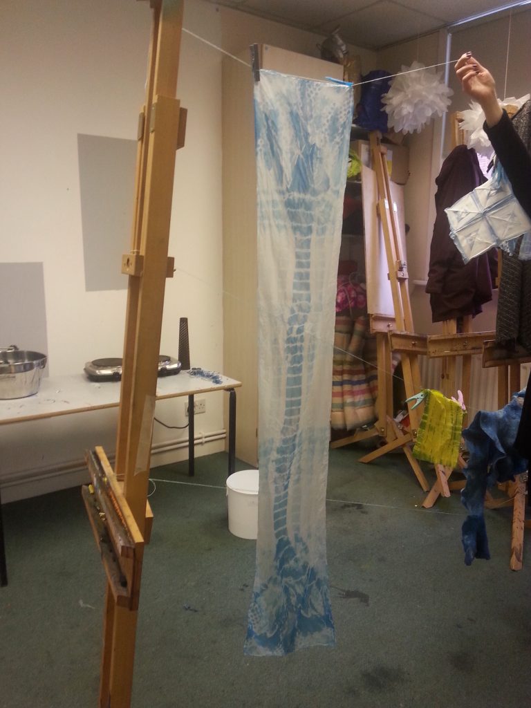 Indigo dyeing workshop - Nature's Beautiful Blues - Open Studios Altrincham
