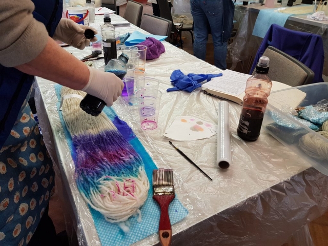 Oxford Guild of Weavers, Spinners and Dyers - Introduction to acid dyeing and Dyes Past and Present talk