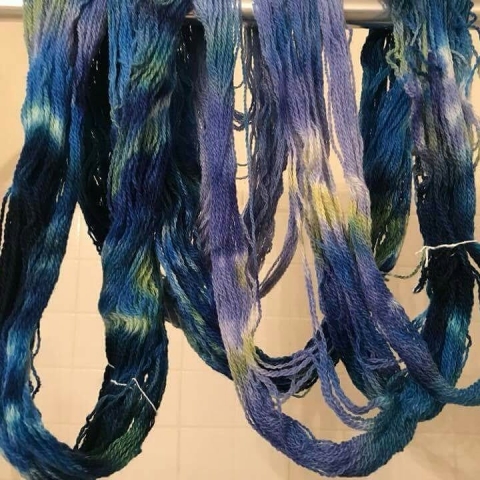 DT Craft and Design Dye-a-Long for December 2017 on the theme Winter Solstice